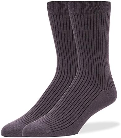 SPREZZA Men's Solid Dress Socks, Cotton, Size 9-13, Assorted Colors
