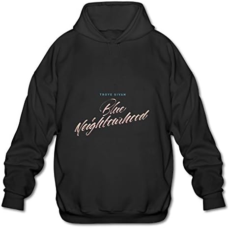 Troye Sivan Blue Neighbourhood Tour 2016 Fan Logo Black Hooded Sweatshirt For Men