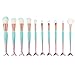 Beauty Cosmetic Tools, UPLOTER 10pcs Mermaid Makeup Brush Set Synthetic Foundation Blending Blush Eyeliner Face Powder Brush Makeup Brush Kit