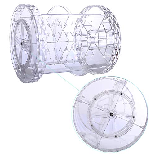 Sinwo Rotating Makeup Organizer DIY Adjustable Carousel Spinning Holder Storage Rack Cosmetics Organizer Box -Ship from USA (Clear) - Thumbnail 5