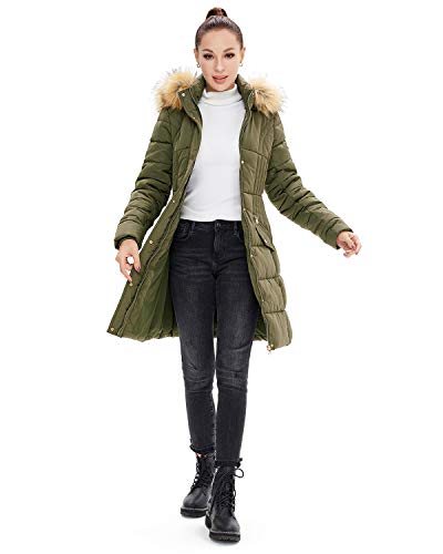 faux down winter coat