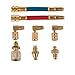 Lemonbest® Car AC Air Conditioner Refrigeration R134A R12 Converting Adapter Hose Set Kits 8 Pcs
