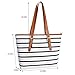 Summer Bag, COOFIT Stripes Purse Tote Shoulder bag Womens Handbag PU Leather Purse