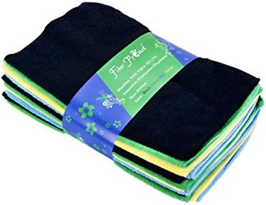 Fiber Promot 1216inches Microfiber Dish Cloths and Towels Wipes for Household and Kithcen Cleaners (12)