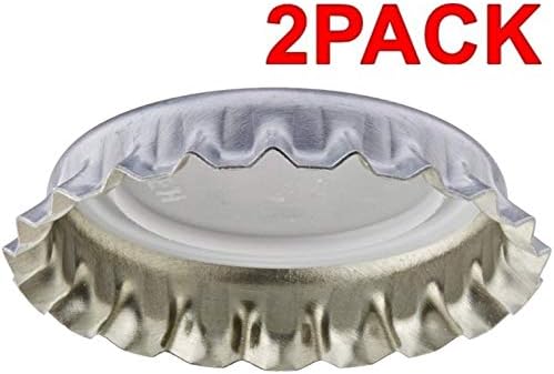 Silver Oxygen Barrier Crown Caps 144 Count (2 Pack Silver)