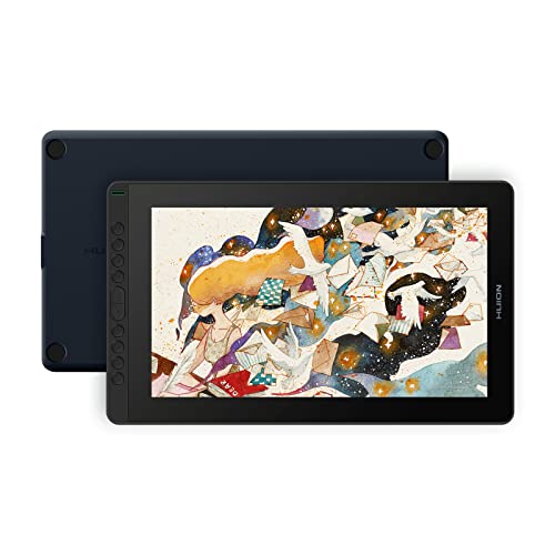 2021 HUION KAMVAS 16 Graphics Drawing Tablet with Full-Laminated Screen  Anti-Glare 10 Express Keys Android Sup