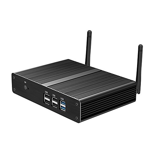 XCY Mini PC Intel Celeron N2806 Fanless Desktop Computer 2.25GHz Dual