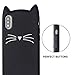 Joyleop Case for iPhone XS Max,Cartoon Soft Silicone Cute 3D Fun Cool Cover,Kawaii Unique Kids Girls Lady Cases,Animal Character Rubber Skin Shockproof Protector Cases for iPhone Xs Max 6.5” Black Cat