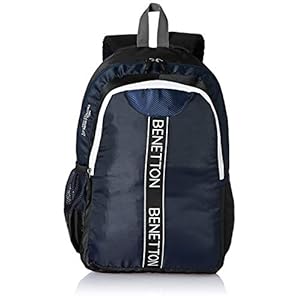 United Colors of Benetton 20 Ltrs Black Laptop Backpack (0IP6MPBKP001I)