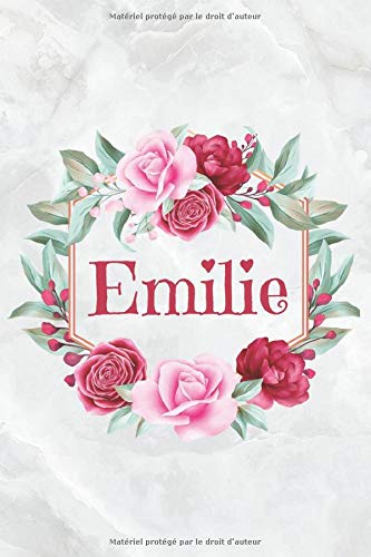 Emilie Carnet De Notes Personnalisable Cadeau Prenom Prenom Personnalise Anniversaire Emilie Joyeux Anniversaire Saint Valentin Fete Des Meres Ligne Presque A5 1 Pages French Edition Carnet Edition Wbwinner Amazon Com