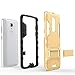 Axon 7 mini Case, ZTE Axon 7 mini Case, MicroP(TM) Dual Layer Armor Hard Slim Hybrid Kickstand Phone Cover Case for ZTE Axon 7 mini (Axon 7 mini Golden Kickstand Case)