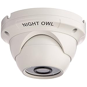 Night Owl Security, 1 Pack Add–On 1080p HD Wired Security Dome Camera – Audio Enabled (White)