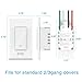 Wifi Smart Light Switch, Gosund in-Wall Smart Switch that Compatible with Alexa, Google Home and IFTTT, Single-Pole, No Hub required [Timer,Countdown,Group] Remote Control. (2 pack)