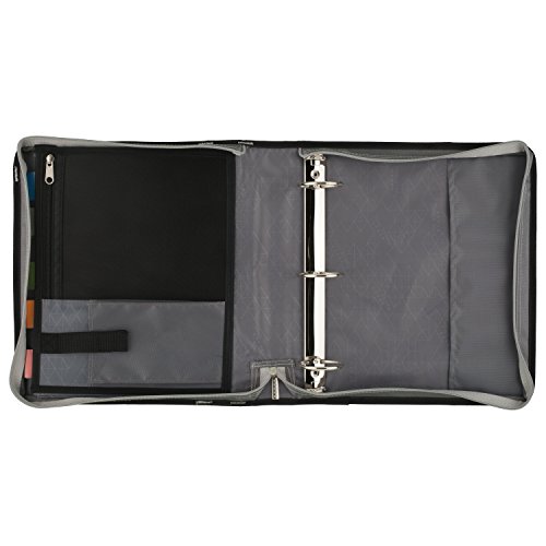 Five Star Zipper Binder, 2 Inch 3 Ring Binder, Expansion Panel, Durable