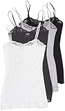 4 Pack Zenana Women's Lace Trim Tanks