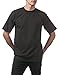 Pro Club Men's Heavyweight Cotton Short Sleeve Crew Neck T-Shirt, 5XL - Tall, Black
