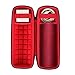 co2CREA Hard Travel Case Replacement for Ultimate Ears UE Boom 4 / Boom 3 Portable Bluetooth Wireless Speaker (Black Case + Inside Sunset Red)