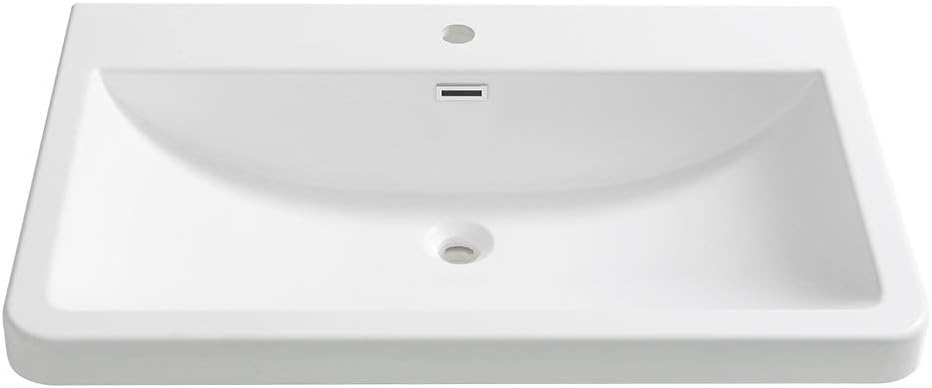 FrescaMilano 32" White Integrated Sink/Countertop