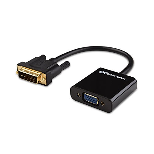 Cable Matters Active DVI to VGA Adapter (DVI-D to VGA/DVI D to VGA) - 10 Inches