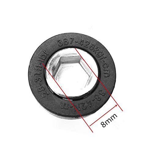YouU 10 Pcs 8mm Hex Crank Arm Fixing Bolts Bicycle Crank Screws for Square Hole Crankset Bottom Bracket