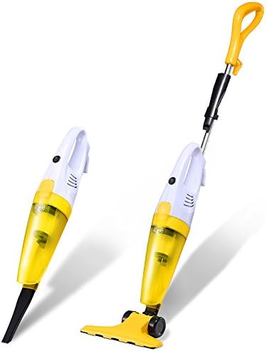 Vacuum Cleaner, Isweep 2-in-1 Corded Lightweight Upright Stick &amp; Handheld Vacuum Cleaner with HEPA Filtration &amp; 9 Brushes
