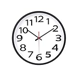 Wall Clock 12 Inch Silent Non-Ticking Big Numbers