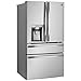 Kenmore Elite 72483 29.9 cu. ft. 4 Door Bottom Freezer Refrigerator with Dispenser in Stainless Steel, includes delivery and hookup (Available in select cities only)