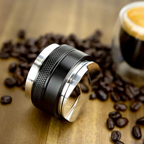 53mm Coffee Distributor/Leveler & Tamper, Fits 54mm Breville Portafilter, Double Sided, Adjustable Depth