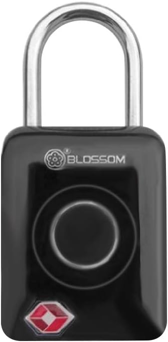 Cigopx Smart Keyless Fingerprint Padlock Digital Password TSA Approved Lock Smart Keyless Finger Touch Biometric Unlock Waterproof for Travel Luggage Bags Suitcases USB Charging
