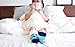 Pudus Horse Aqua Cozy Winter Slipper Socks for Women and Men with Non-Slip Grippers and Faux Fur Sherpa Fleece - Adult Regular Fuzzy Socks