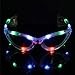 dazzling toys LED Flashing Sunglasses Kids Light Up Blinking Sun Glasses Set of 2 Battery Operated Multi-Color Rave Party Accessory Glasses Novelty Party Favors