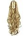 18″ 21″ Straight Curly Synthetic Clip in Claw Ponytail Hair Extension Synthetic Hairpiece 150g with a jaw/Claw Clipthumb 4