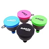 BuildLife Fill N Go Funnel - Protein Funnel - Supplement Funnel - Water Bottle Funnel - Powder Container for Supplements, Protein Powder(4 Pack)