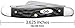 Case WR XX Pocket Knife Rough Black Jigged Synthetic Medium Stockman Item #18222 - (6318 SS) - Length Closed: 3 5/8 Inches