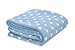 Little Starter Plush Toddler Blanket, Blue Dot