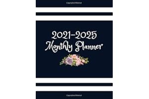 2021-2025 Monthly Planner: 5 Years Planner Calendar, 60 Months Calendar Monthly Planner Book. Daily Weekly Monthly Planner Agenda Schedule Organizer ... Holidays... 2021,2022,2023,2024,2025 Planner