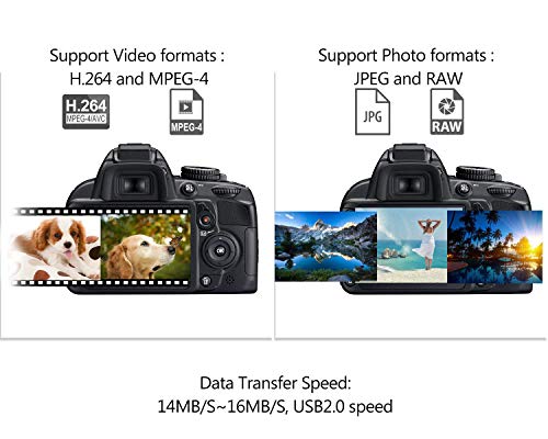 SD Card Reader, Lightning Adapter for iPhone (Requires iOS 9.2 or Later), Trail Game Cameras Viewer for iPhone X/8 Plus/8/7 Plus/7/6s Plus/6s/6 Plus/6/5/5S iPad Mini/Air, No App Required [Upgraded] - Thumbnail 5