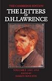 The Letters of D. H. Lawrence, Lawrence, D. H., 0521016819