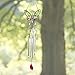 Butterfly Floral Wind Chimes - Pressed and Dried Flowers - Butterflies Windchime - Chimes for Outdoors - Measures 20