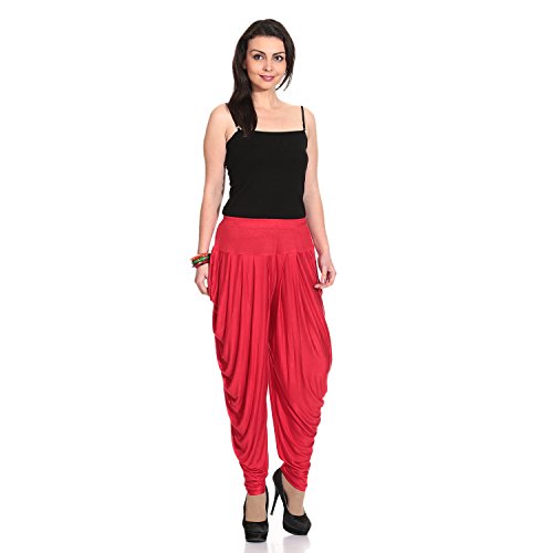 Legis Relaxed Comfortable Viscose Dhoti Pants Yoga Fitness Active wear for Women Dance - Free 