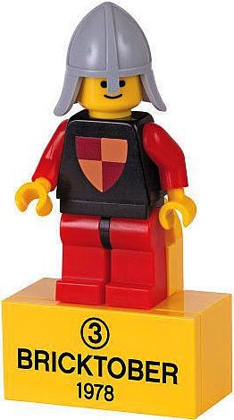 LEGO Exclusive Bricktober 1978 Retro Mini Figure #3 Knight Bagged