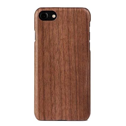 WOLA für iPhone 7/8 Hülle Holz AIR Handyhülle aus Aramid und Holz - Bambus Walnuss