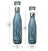 MIRA Vacuum Insulated Travel Water Bottle | Leak-Proof Double Walled Stainless Steel Cola Shape Sports Water Bottle | No Sweating, Keeps Your Drink Hot & Cold | 25 Oz (750 ml) | Blue Granite