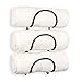 Wallniture Solid Wrought Iron Metal Towel Rack Holder - Wall Mount Rustic Home Decor - Bathroom Organizer Black Set of 3 (Curved Finish)