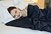 YnM Exclusive Cotton Duvet Cover for Weighted Blankets with 16 Strings (Navy, 60