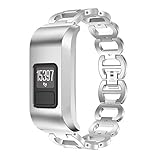 NotoCity Compatible Garmin Vivofit3/ Jr Band Stainless Steel Metal Replacement Strap for Garmin Vivofit 3/Vivofit Jr, NOT for Garmin Vivofit 1/2/HR