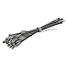 Lost Ocean 20pcs Stainless Steel Wire Keychain Cable Key Ring for Outdoor Hiking (MC-O261648)