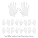 Selizo 8 Pairs White Cotton Gloves for Cosmetic Moisturizing Dry Hands Coin Jewelry Inspection Hand Spa – Medium Size (8 Pairs)