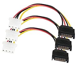 SATA to 4 Pin Power Cable Adapter 3 Pack SATA 15