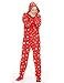 Footed Pajamas - Holly Jolly Christmas Adult Hoodie One Piece